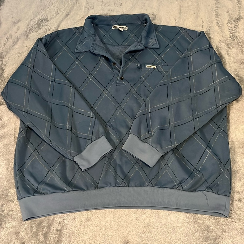 Classic Comfort: Weatherman Blue Sweater 2XT
